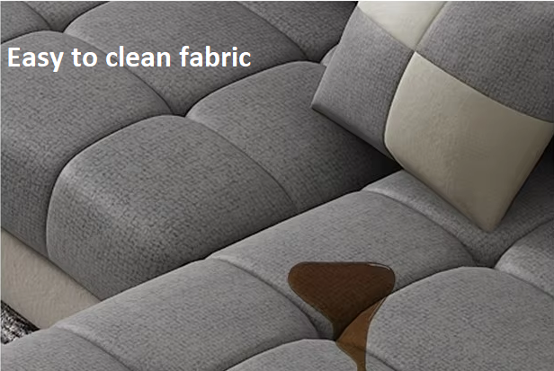 Modish U-Shape Fabric Sofa