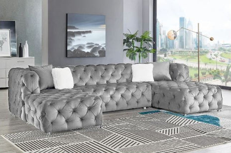 Classical Velvet Upholstery Sectional Sofa / Ruchi
