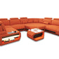 U-shaped LED Leather Sectional Sofa /Ruchi