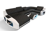 LED Sectional Sofa With Leather Upholstery / Ruchi 