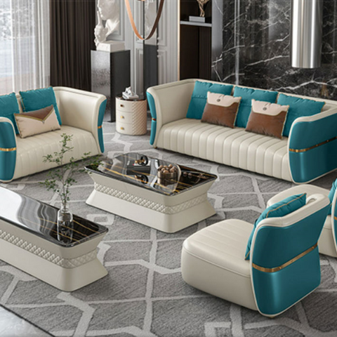 3+2+1+1 Leather Sofa Set / Ruchi