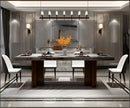 Marble Top Rectangular Dining Table Set / Ruchi