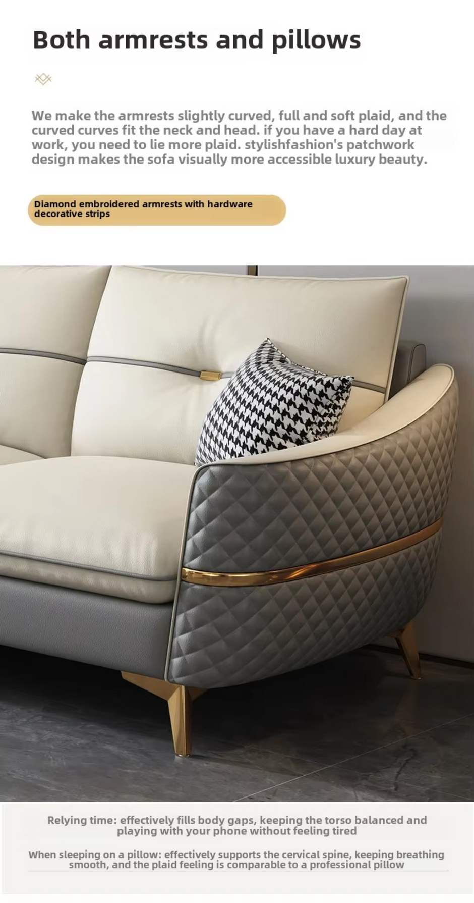 Elegant 4 Seater Leather Sofa