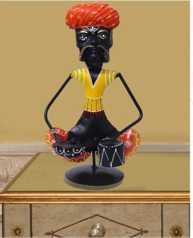 Aesthetically Handcrafted Metal Musician Doll / Ruchi