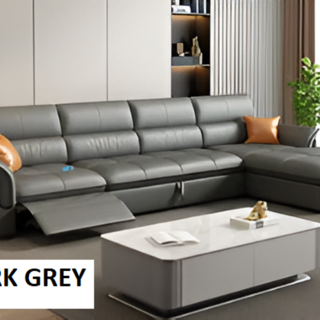 Leather Recliner Sectional Sofa