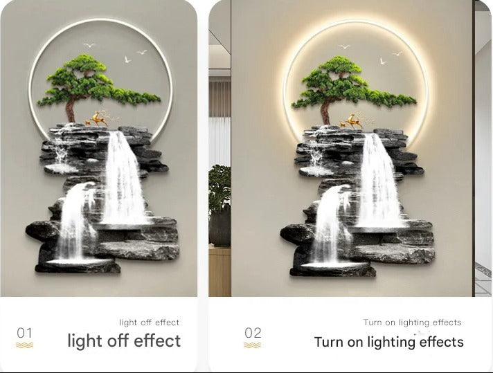 Modern Wall Lamp Painting With LED Light