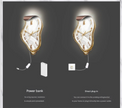 3D Melting Design LED Wall Clock