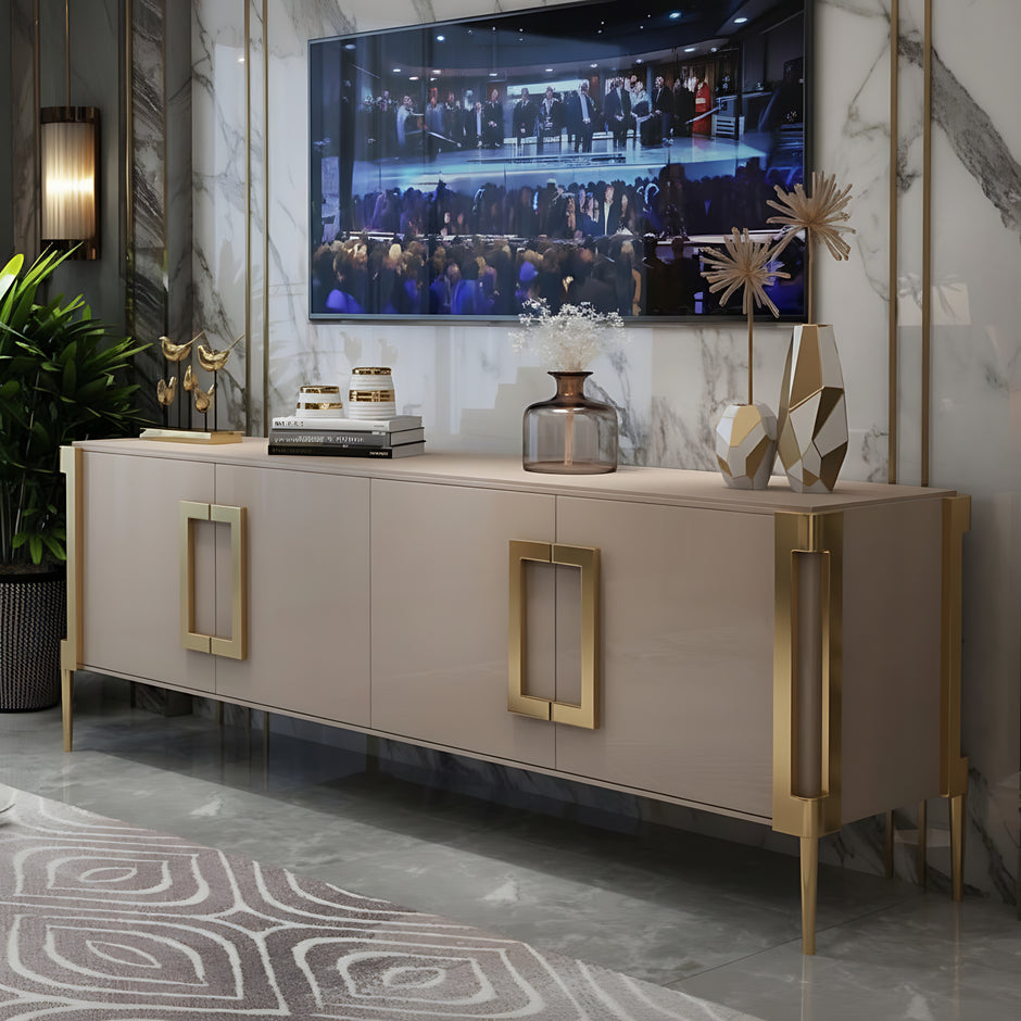 Modern Wooden TV Stand With Storage / Ruchi