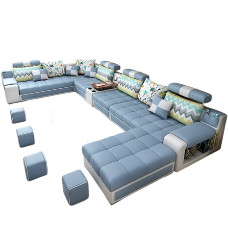 Multifunctional Contemporary Fabric Sectional Sofa