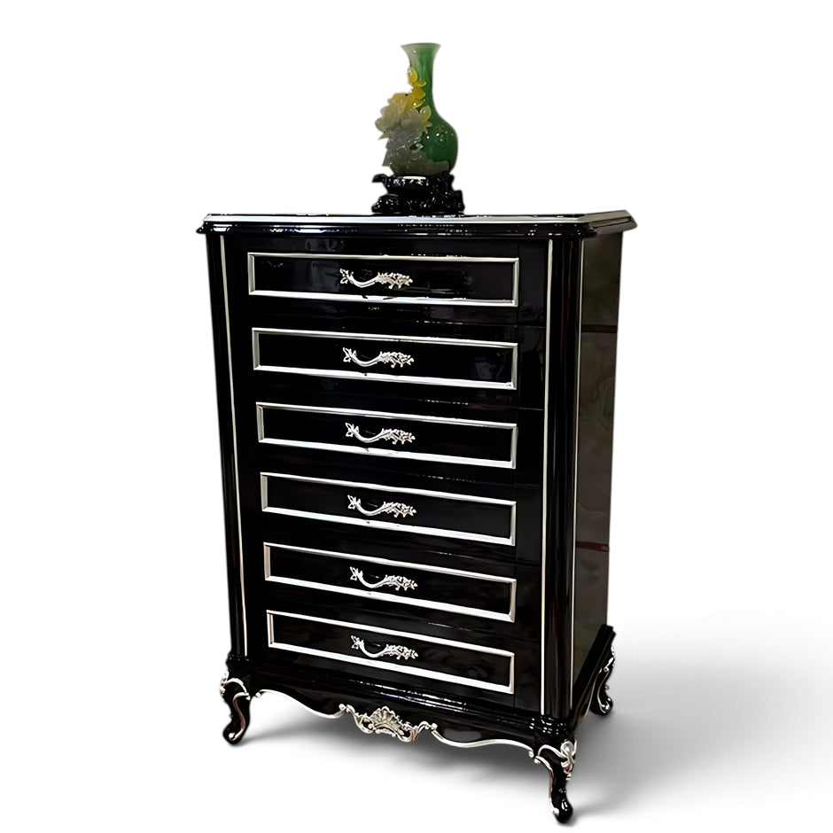 European Wooden Drawer Chest For Bedroom / Ruchi
