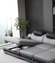 Multifunctional LED Leather Recliner Sofa Bed / Ruchi