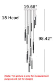 Elegant LED Tube Staircase Pendant Light / Ruchi