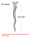 Elegant LED Tube Staircase Pendant Light / Ruchi