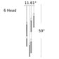 Elegant Bubble Tube Design Golden Pendant Light / Ruchi