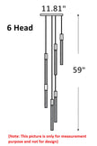 Elegant LED Tube Staircase Pendant Light / Ruchi