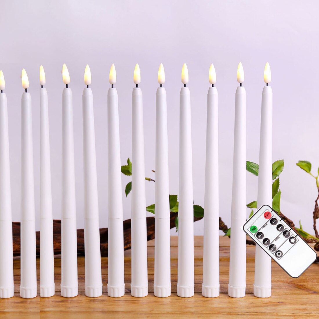 11 Inches Flameless Remote Controlled LED Candles / Ruchi