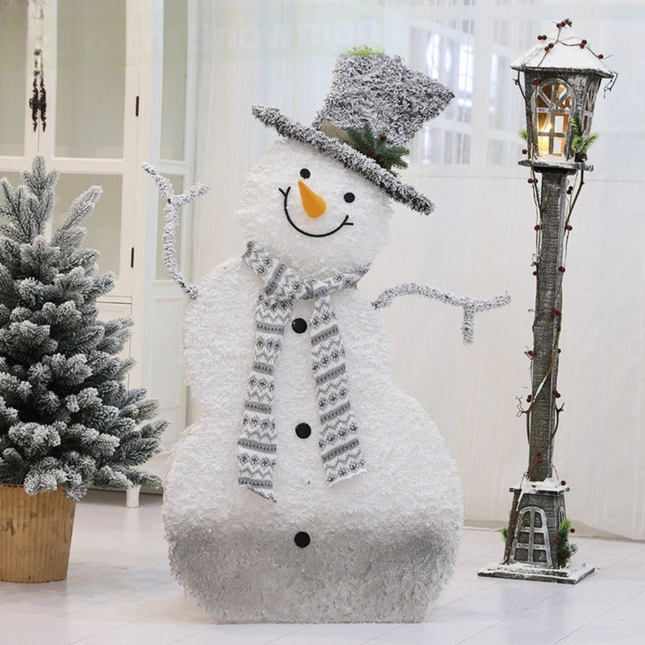 Christmas Snowman Metal Decorations With LED / Ruchi