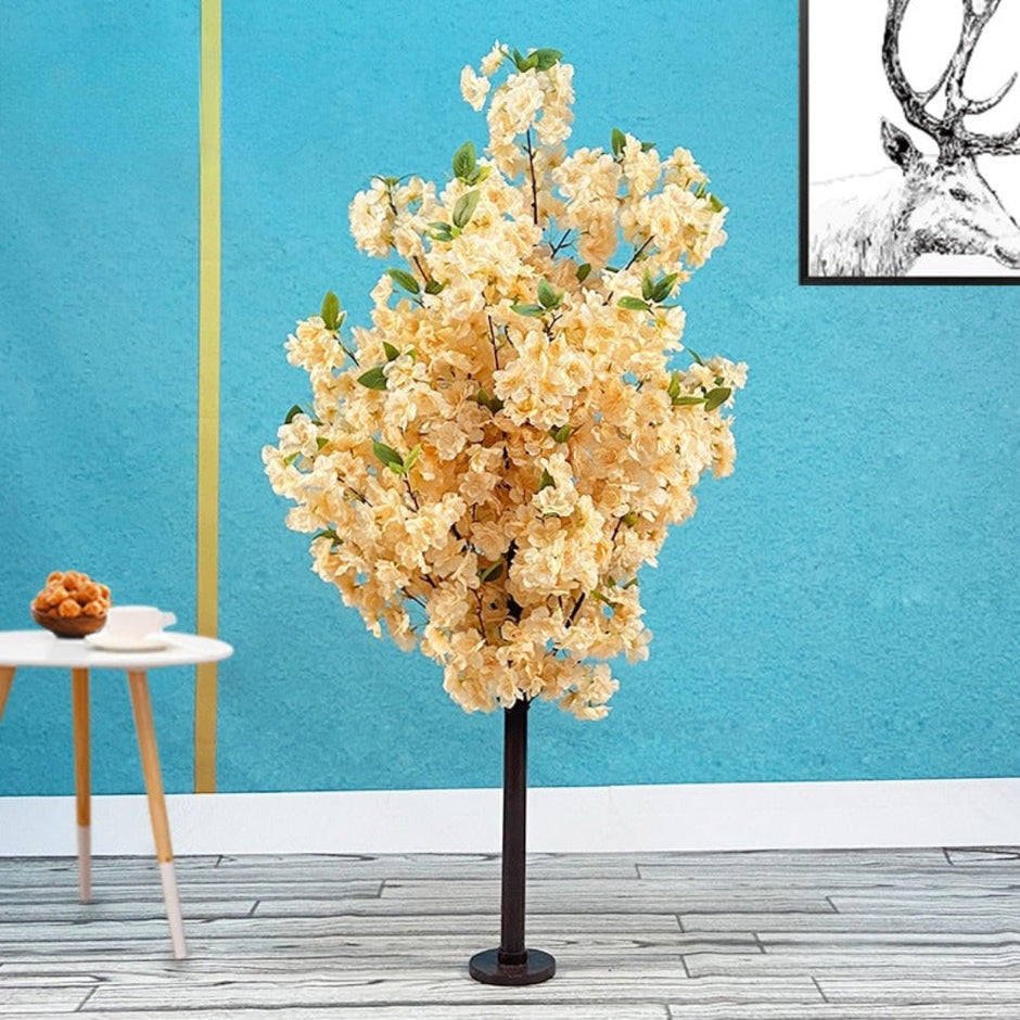 Artificial Silk Petals Cherry Tree For Home Decor / Ruchi