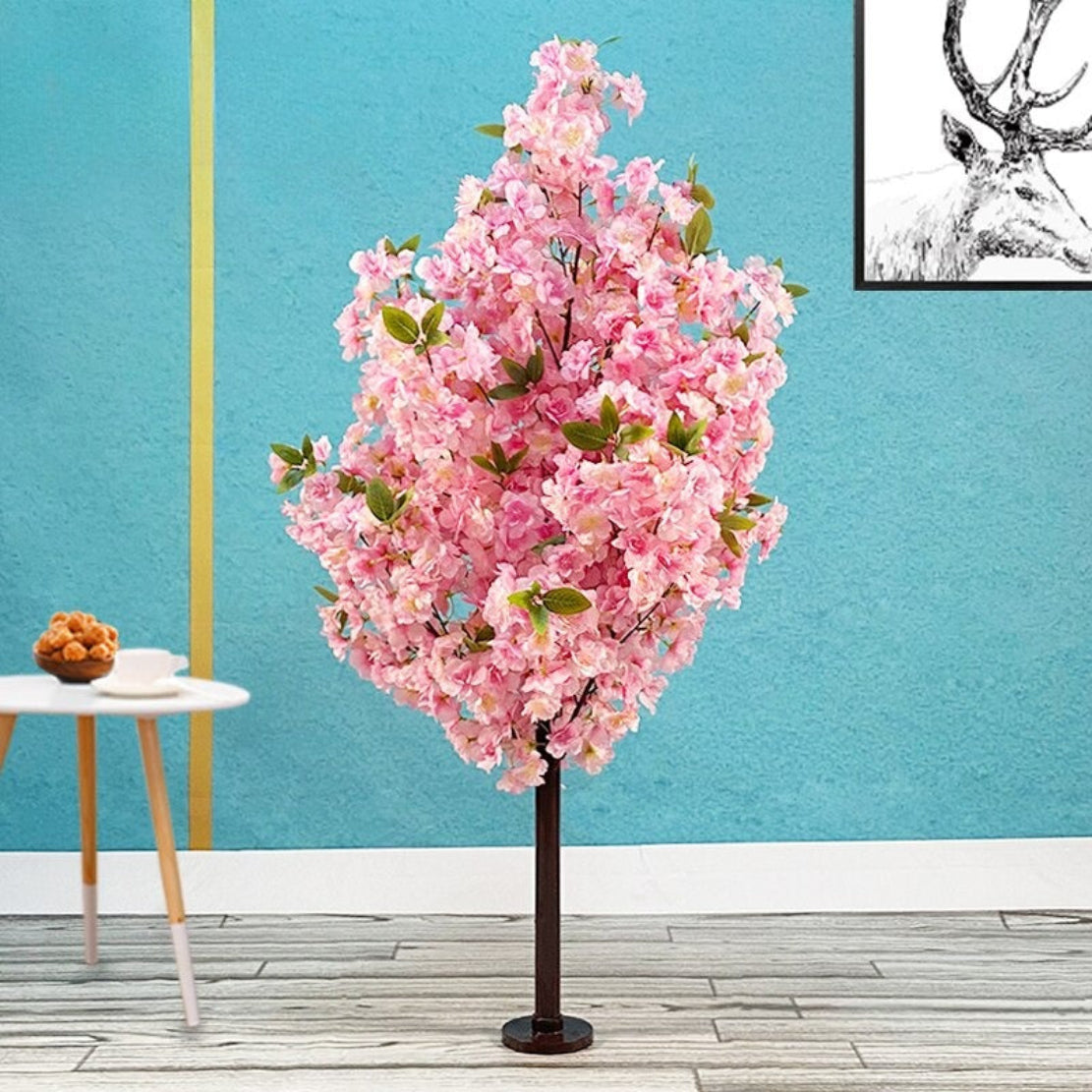 Artificial Silk Petals Cherry Tree For Home Decor / Ruchi