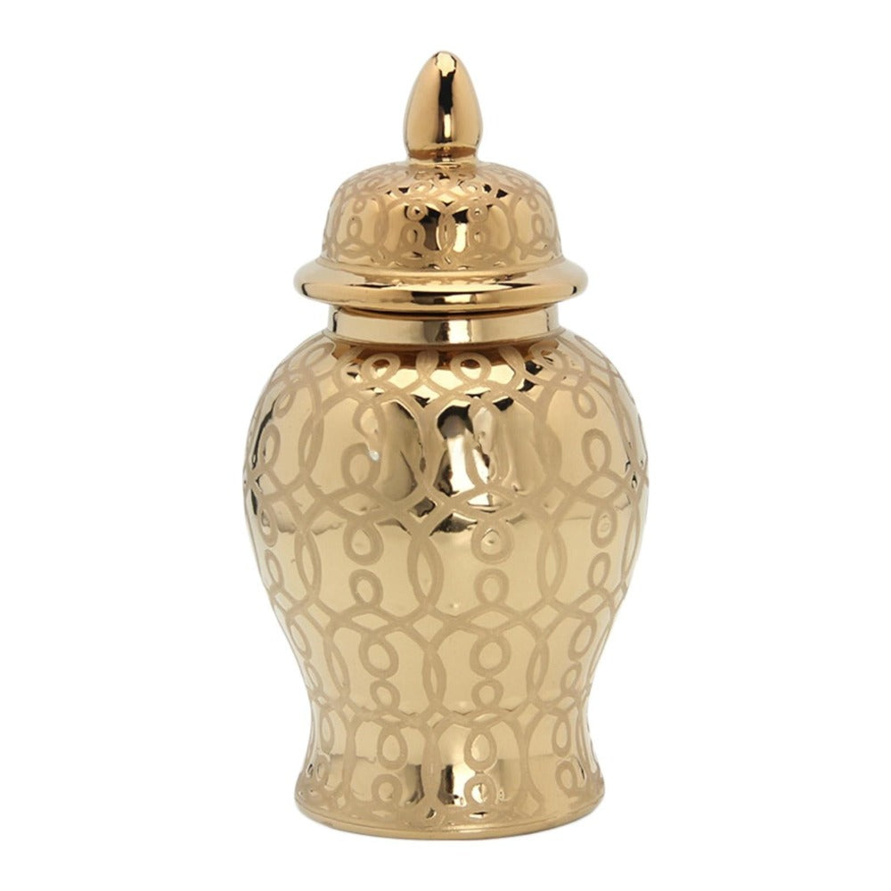 Ceramic Ginger Jar Vase With Lid / Ruchi