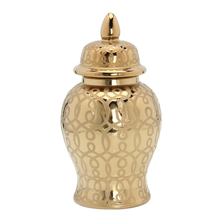 Ceramic Ginger Jar Vase With Lid / Ruchi