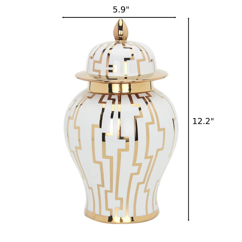 Exquisite Ceramic Ginger Jar Vase / Ruchi