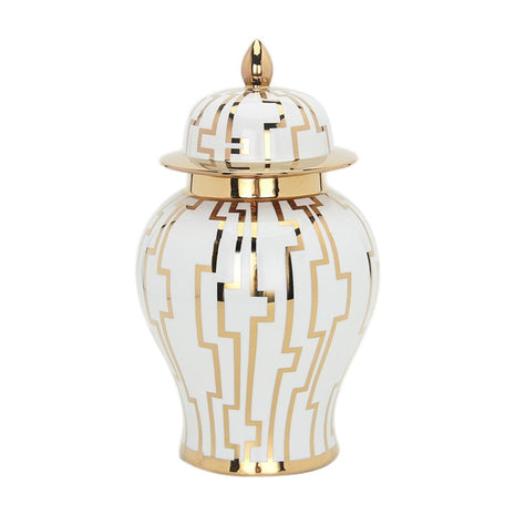 Ceramic Ginger Jar Vase With Lid / Ruchi