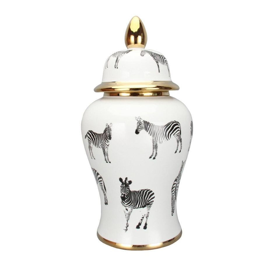 Ceramic Ginger Jar Vase With Lid / Ruchi