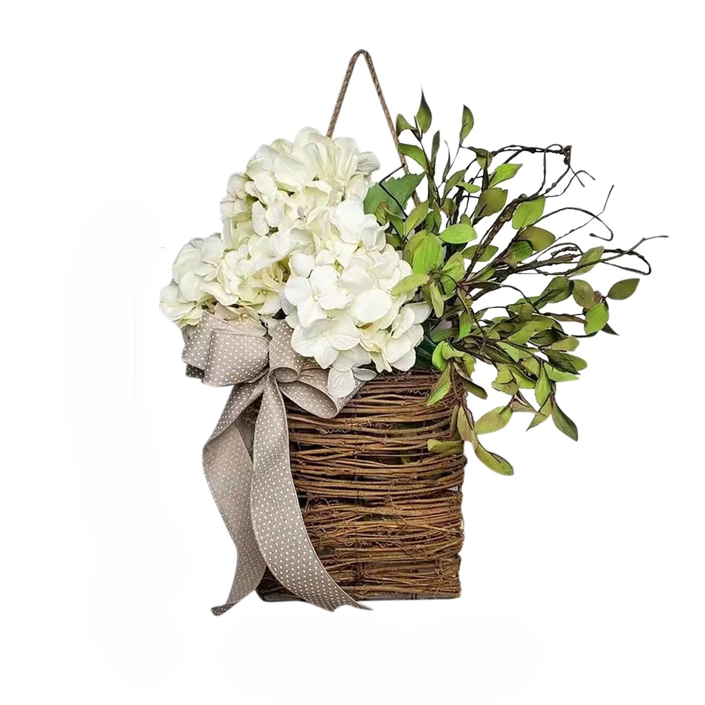 Christmas Wreath Hanging Basket
