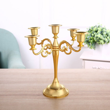 Vintage Metal Candle Holder Centerpiece / Ruchi