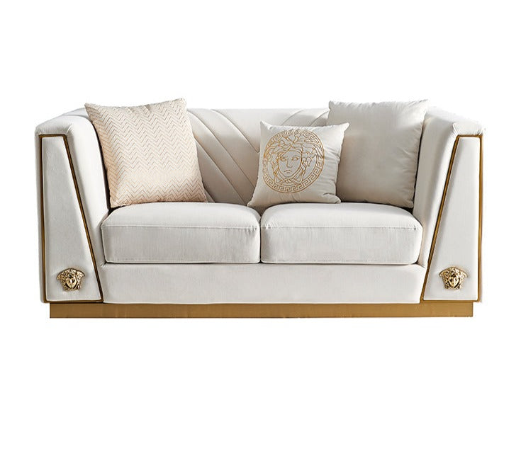 Royal Comfort Logo Designed 1-2-3 Fabric Sofa Set / Ruchi