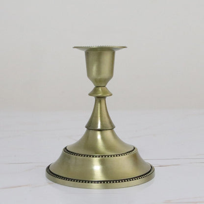 Vintage Metal Crafted Stylish Armed Candle Holder / Ruchi