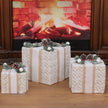 Set Of 3 Metal Christmas Gift Boxes / Ruchi
