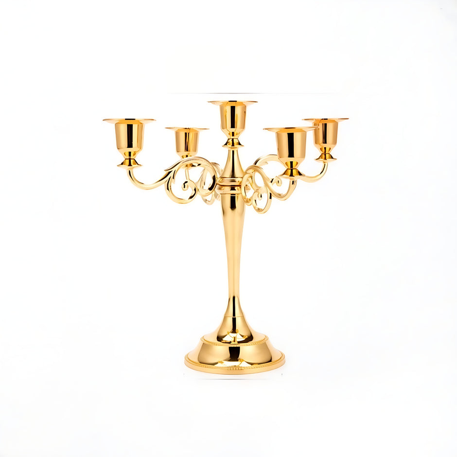 Vintage Metal Candle Holder Pillar / Ruchi