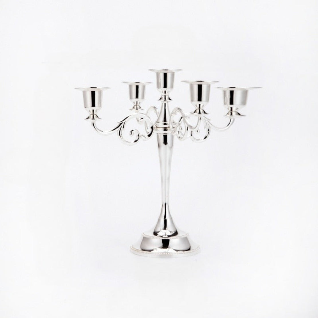 Vintage Metal Candle Holder Pillar / Ruchi