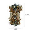 Artificial Stairway Christmas Wreath With LED Lights / Ruchi