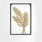 Captivating Leaf Inspired Golden Metal Wall Hanging / Ruchi