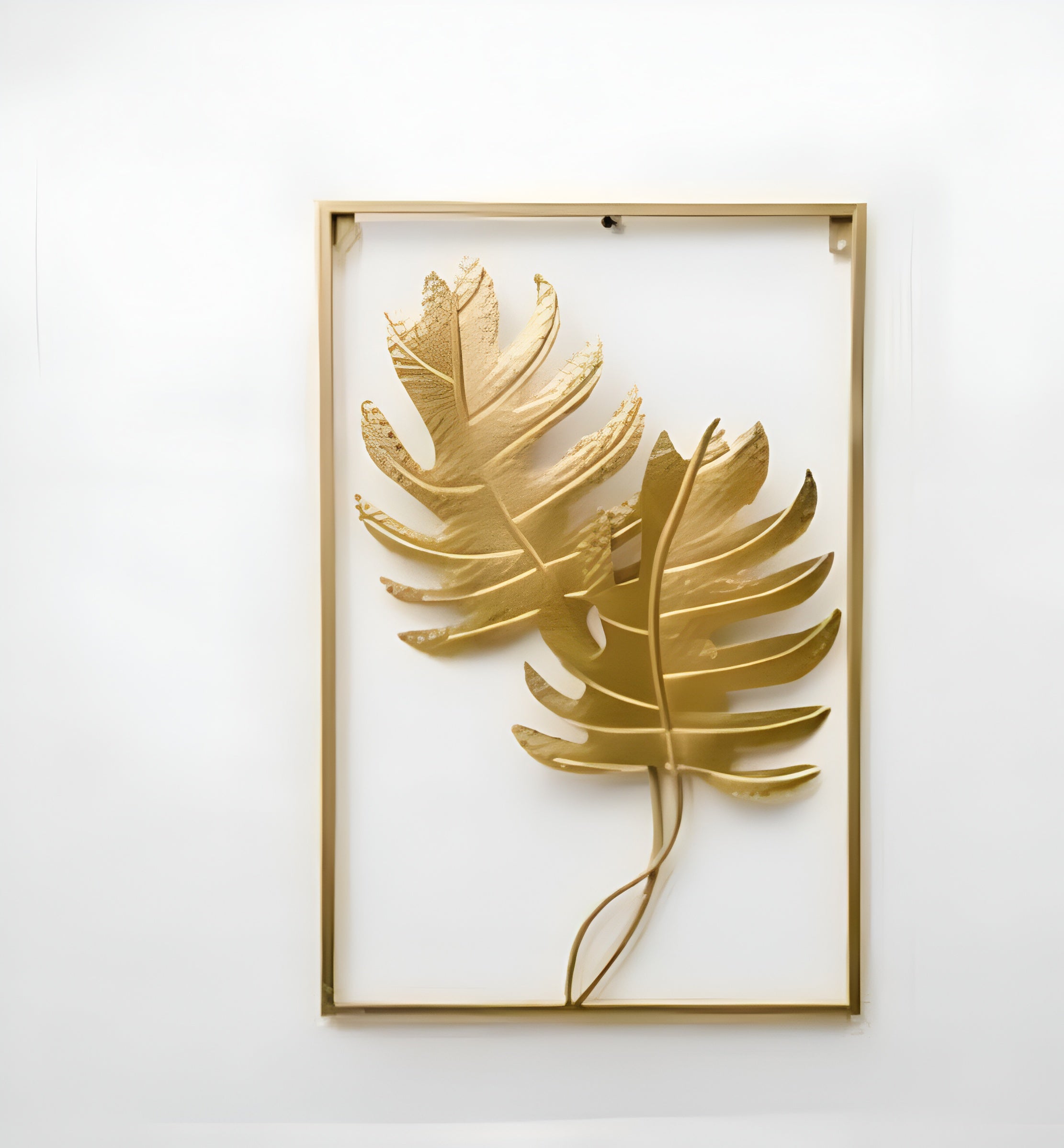 Modern Golden Design Metal Wall Art / Ruchi