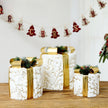 Decorative Christmas Metal Gift Boxes With LED / Ruchi