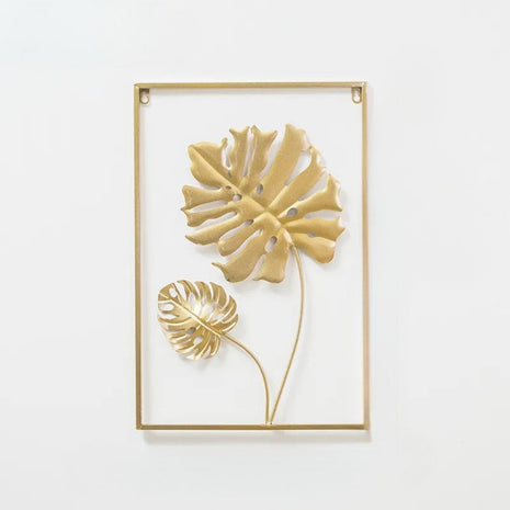 Modern Golden Design Metal Wall Art / Ruchi