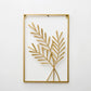 Endearing Leaf Style Golden Metal Wall Hanging / Ruchi