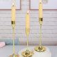 3 Pieces Trumpet Cup Shaped Metal Candle Holder / Ruchi