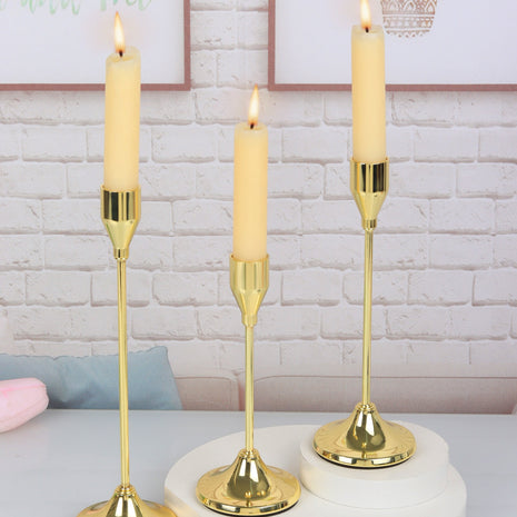 Decorative Metal Candle Holder Set Of 3 / Ruchi