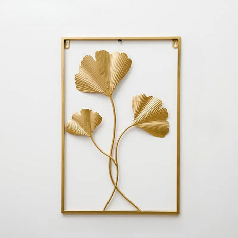 Golden Metal Wall Hanging For Living Room / Ruchi
