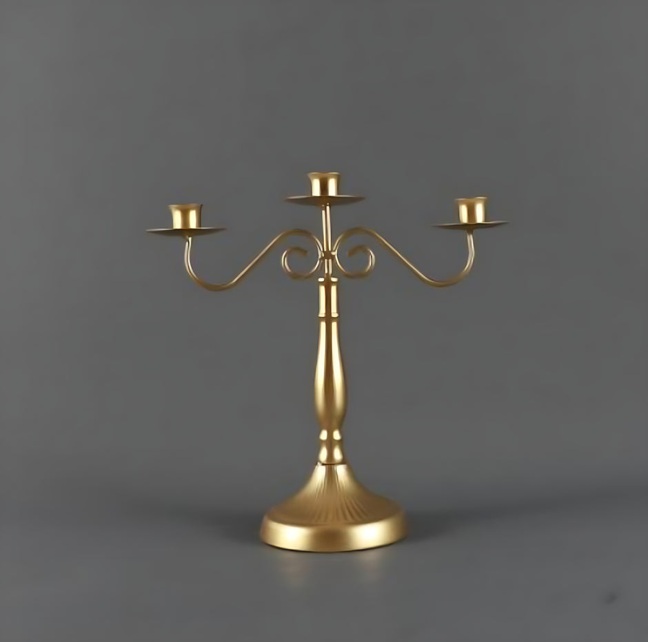 European Style Metal Candlestick Candle Holder / Ruchi