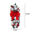 Artificial Stairway Christmas Wreath With LED Lights / Ruchi