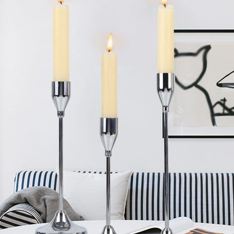 Decorative Metal Candle Holder Set Of 3 / Ruchi