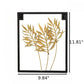 Enchanting Leaf Articraft Golden Metal Wall Hanging / Ruchi