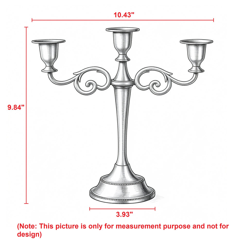 Vintage Metal Candle Holder Pillar / Ruchi