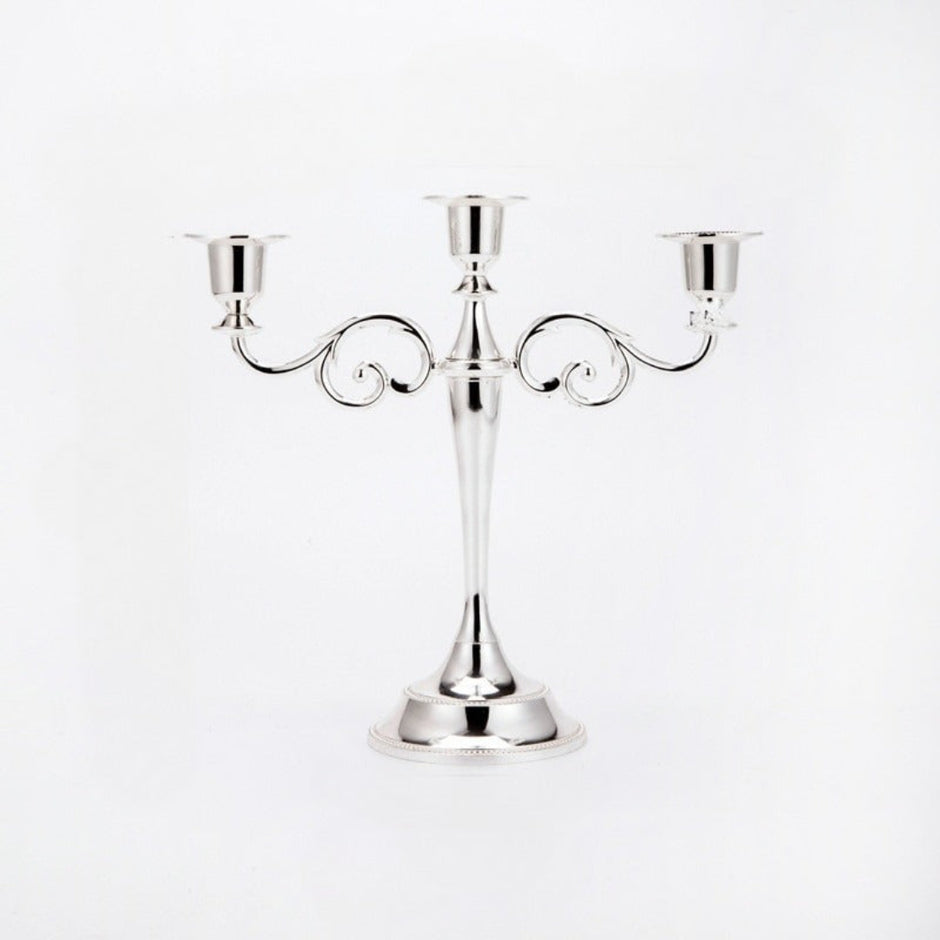 Vintage Metal Candle Holder Pillar / Ruchi
